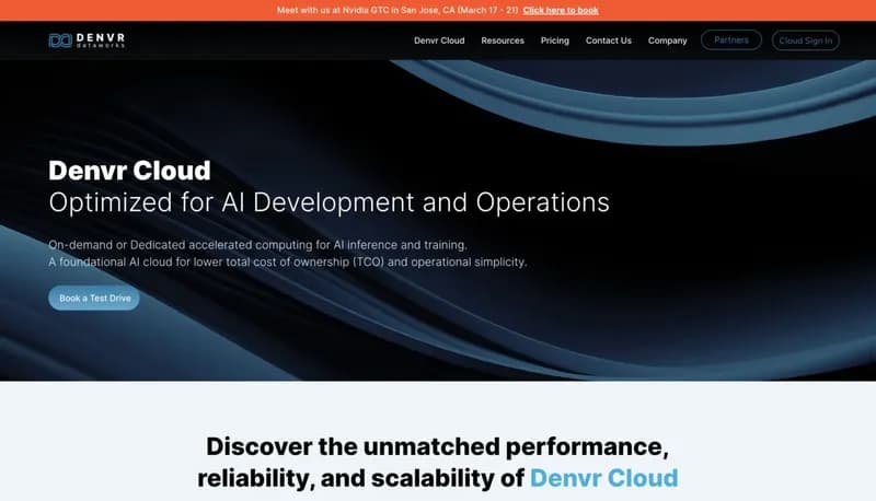 Denvr Cloud screenshot