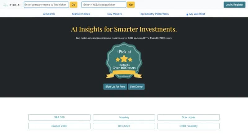 iPick.ai screenshot