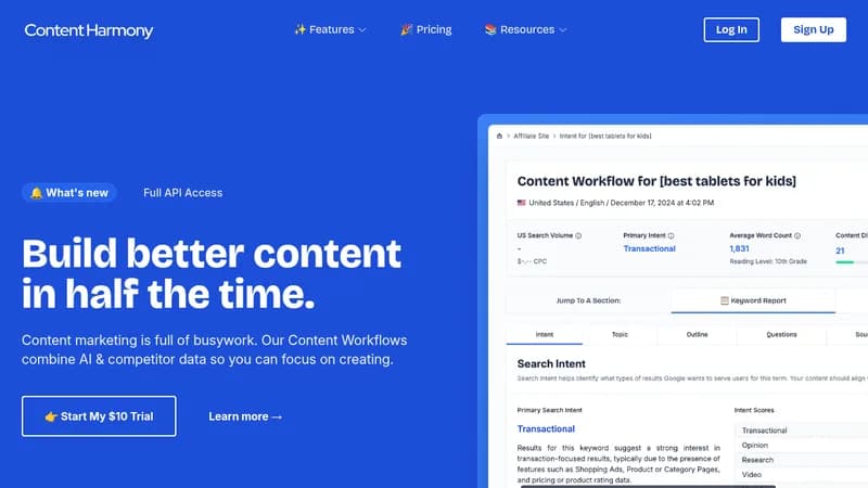 content harmony website