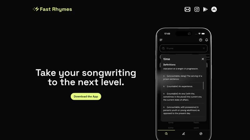 fast rhymes website