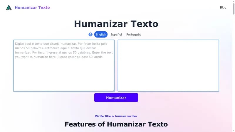 humanizar texto website
