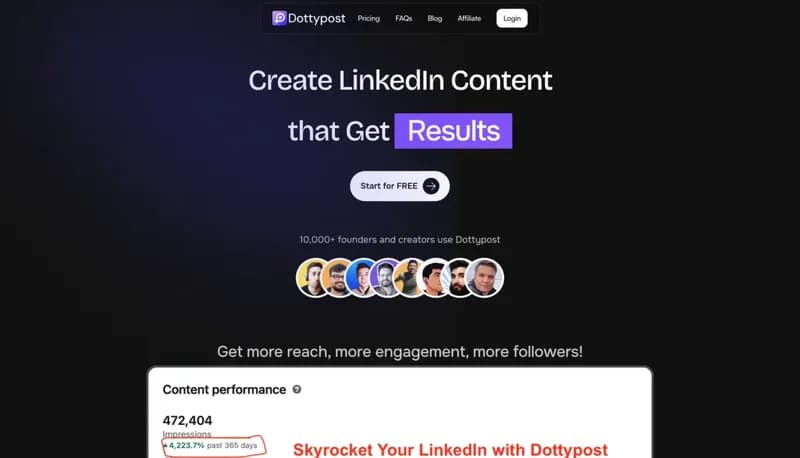 Dottypost screenshot