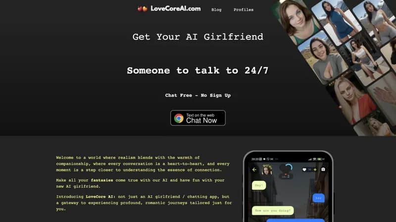 LoveCore AI screenshot