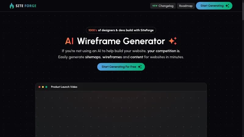 siteforge website