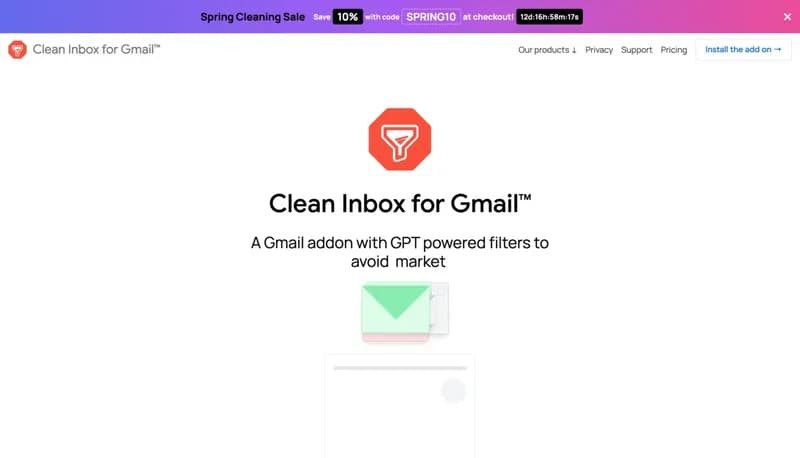 Clean Inbox for Gmail™ screenshot