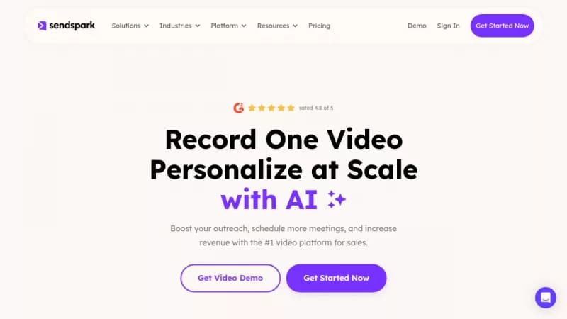 Sendspark screenshot