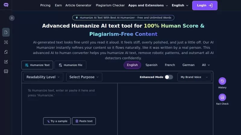 Humanize AI screenshot