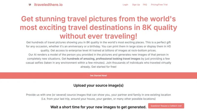 itraveledthere.io screenshot
