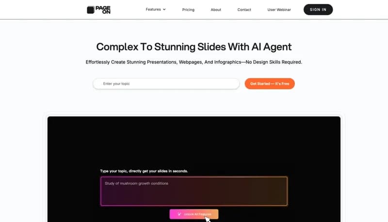 PageOn screenshot