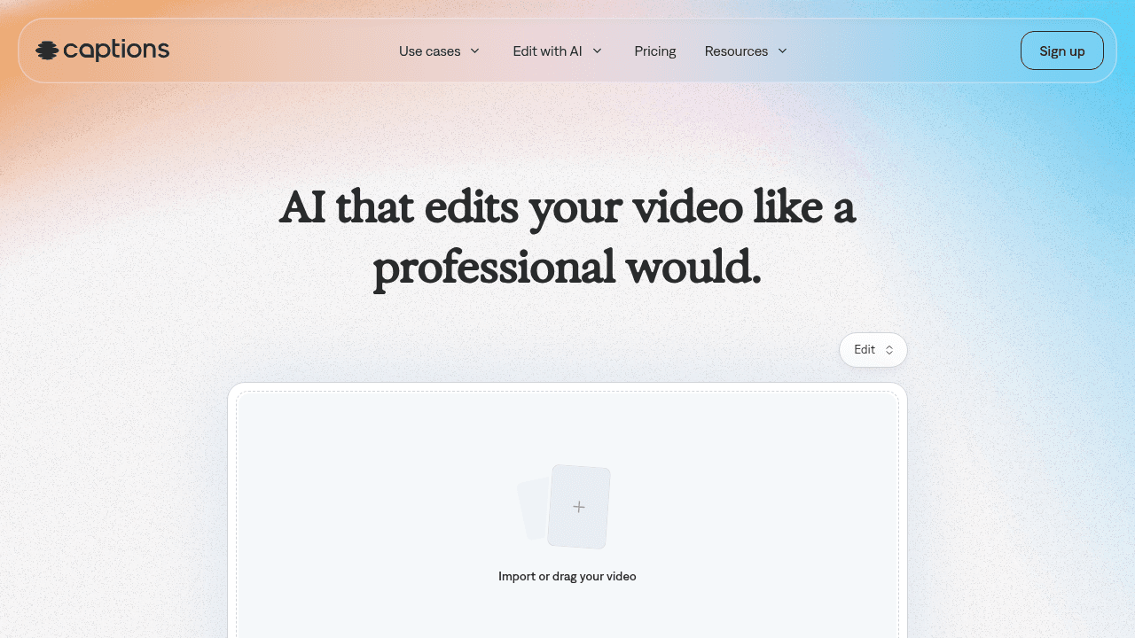 captions website