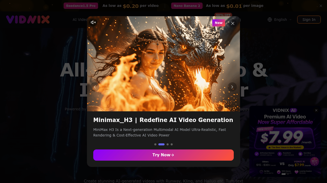 vidnix ai website
