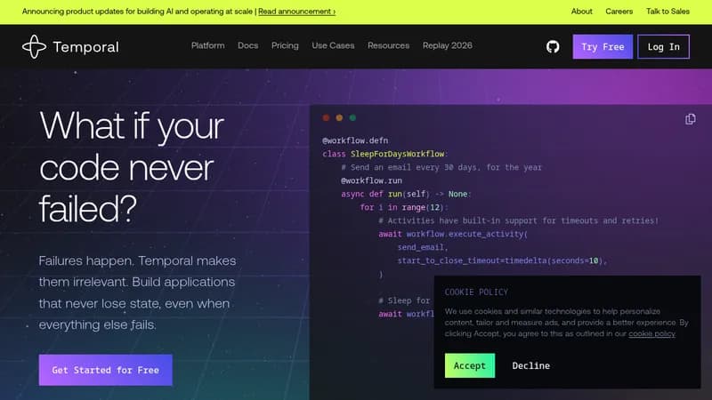 temporal website