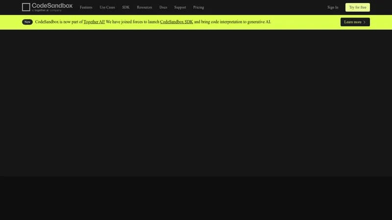 codesandbox website
