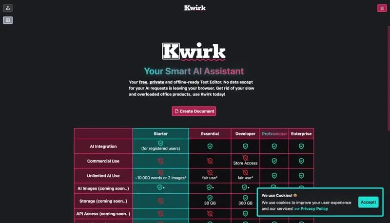 Kwirk.io screenshot