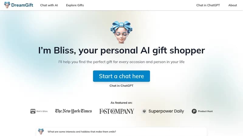 dreamgift website