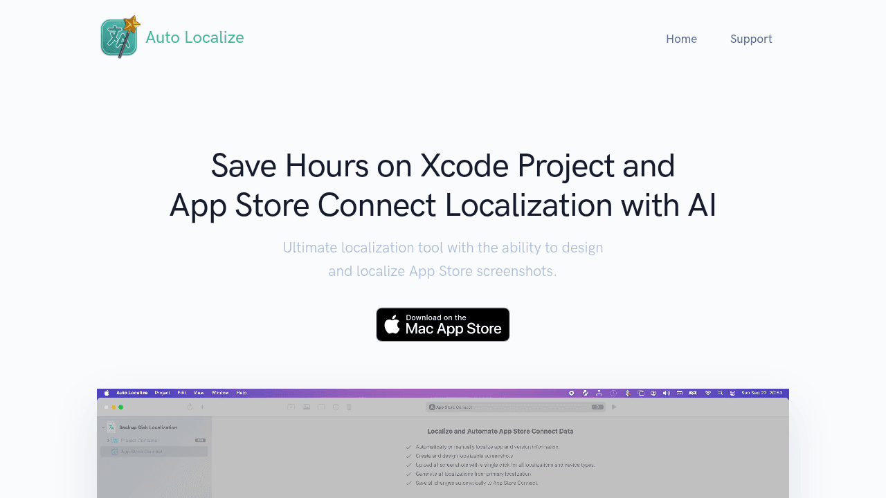 auto localize website