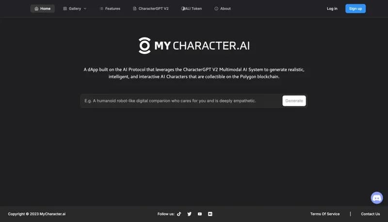 MyCharacter.AI screenshot