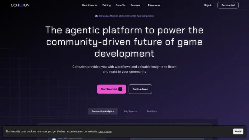 COHEZION screenshot