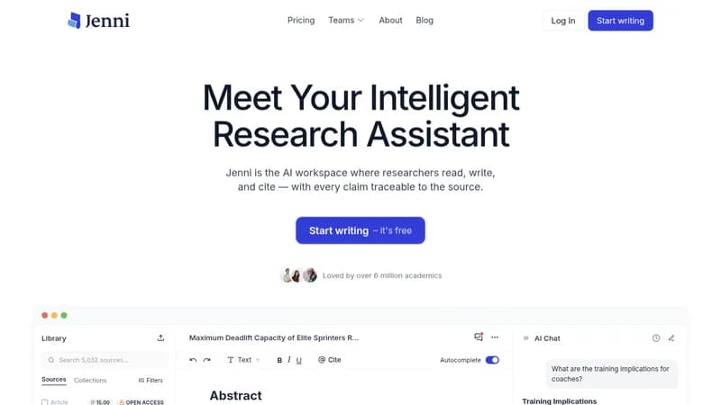jenni ai website
