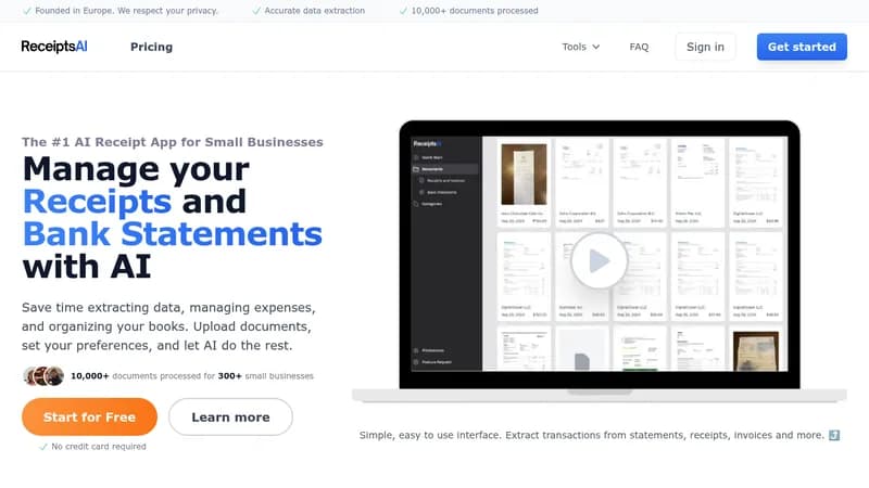 receiptsai website