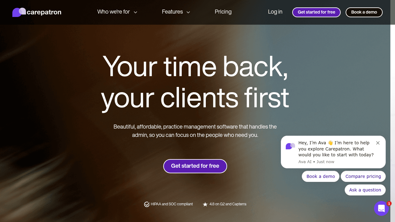carepatron website