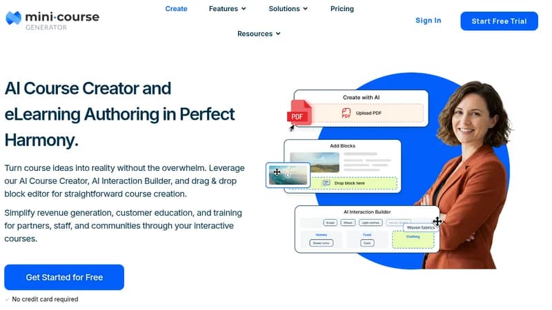mini course generator website