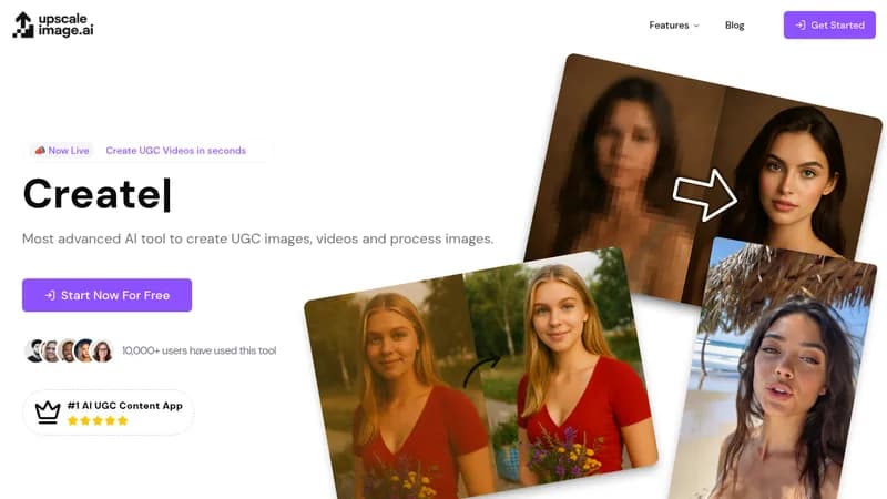 upscaleimage.ai website