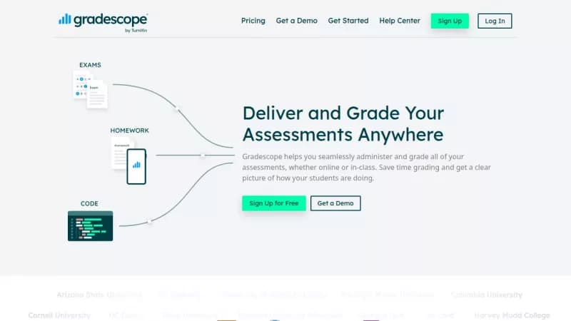 Gradescope screenshot