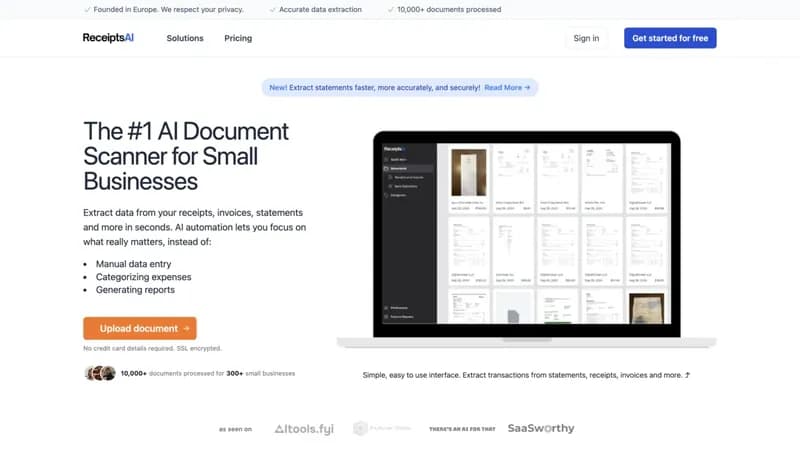 ReceiptsAI screenshot