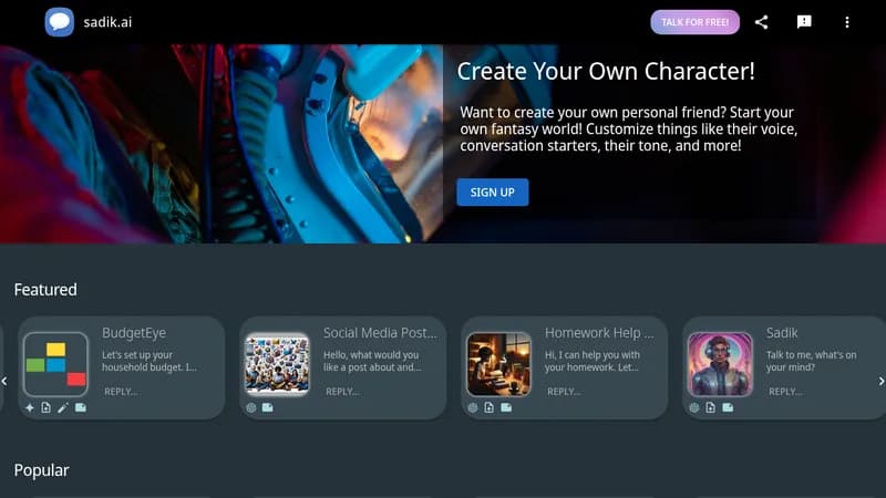 sadik.ai website