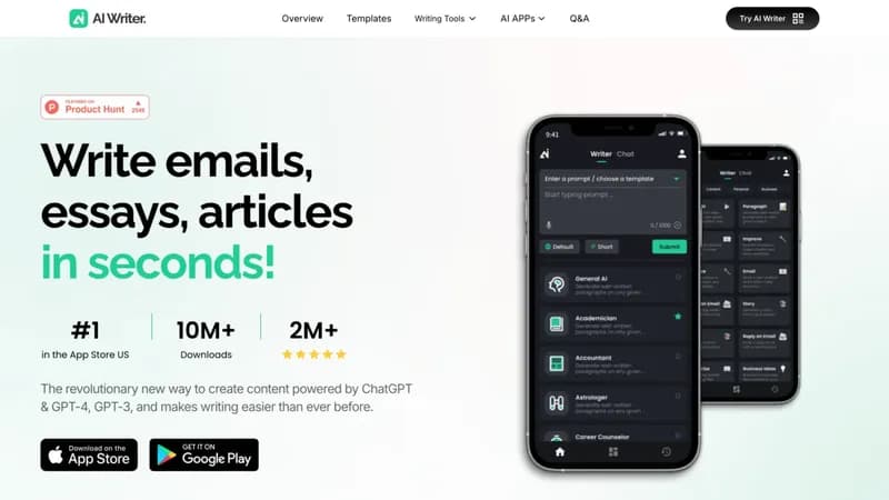 AI Writer screenshot