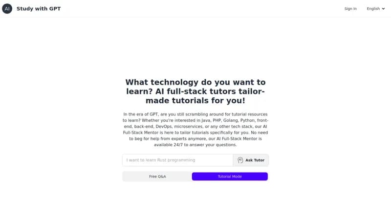 Study with GPT screenshot