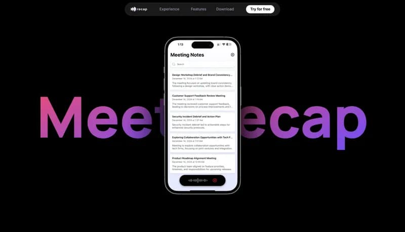 Recap AI screenshot