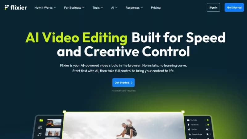 Flixier screenshot