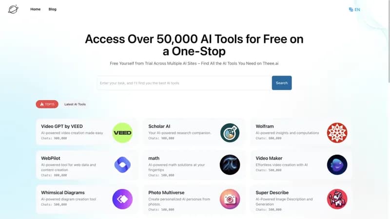 Theee.ai screenshot