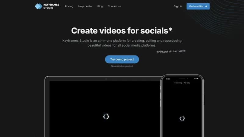 Keyframes Studio screenshot