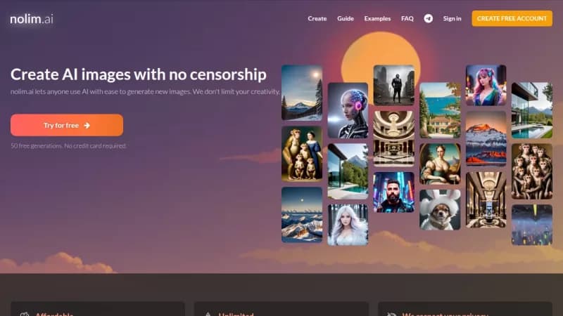 nolim.ai screenshot