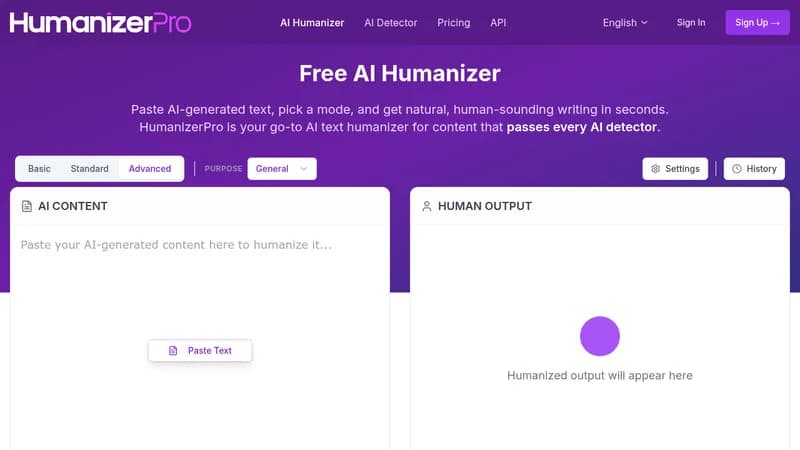 humanizerpro website