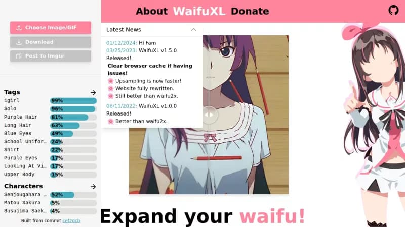 WaifuXL screenshot