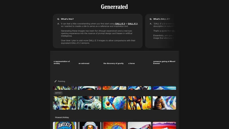generrated website