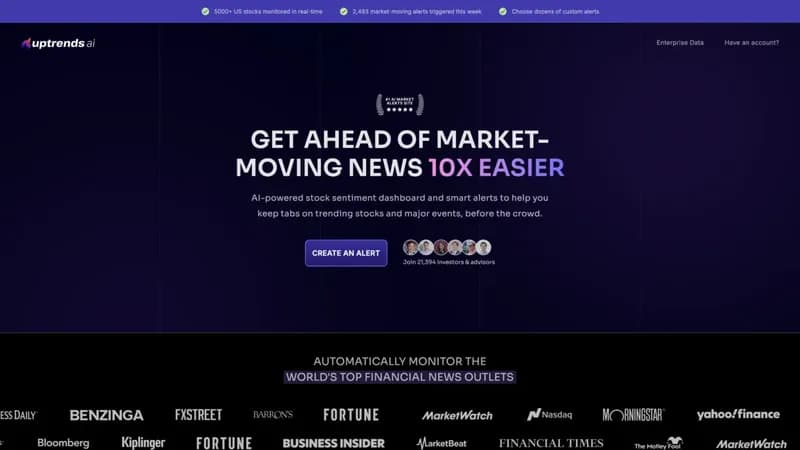 Uptrends.ai screenshot
