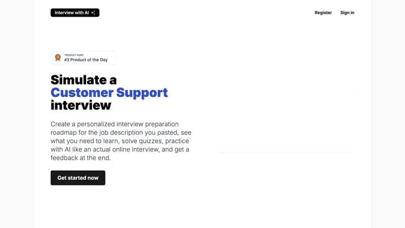 Interview with AI screenshot