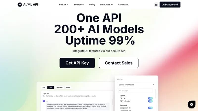 AIMLAPI screenshot