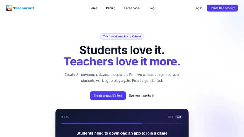 teacherbot website