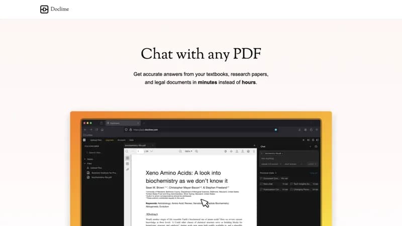 Doclime screenshot