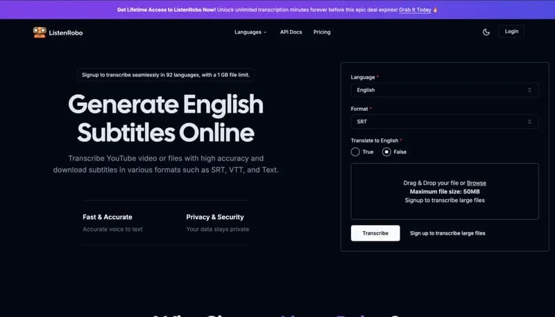 ListenRobo screenshot