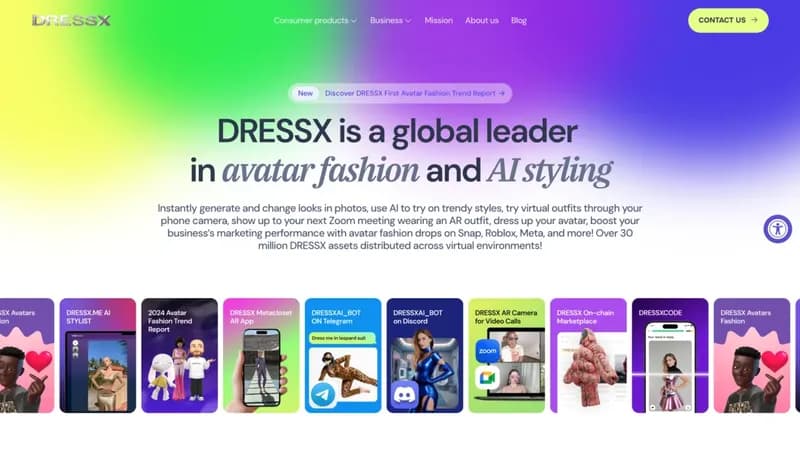 DRESSX screenshot