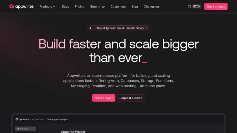 appwrite website
