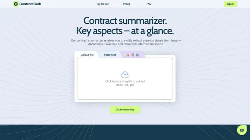 ContractCrab screenshot
