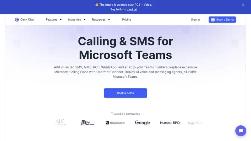 clerk chat website